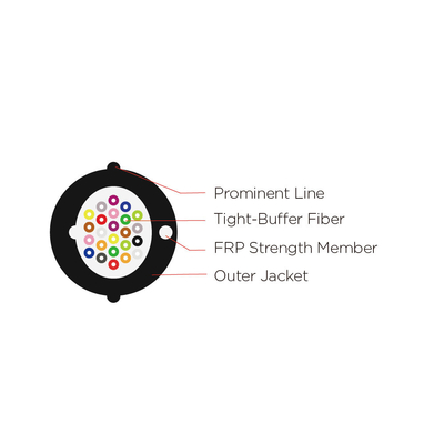 Tight Buffer Easy Access Building Optical Fiber Cable for FTTH Network Systems